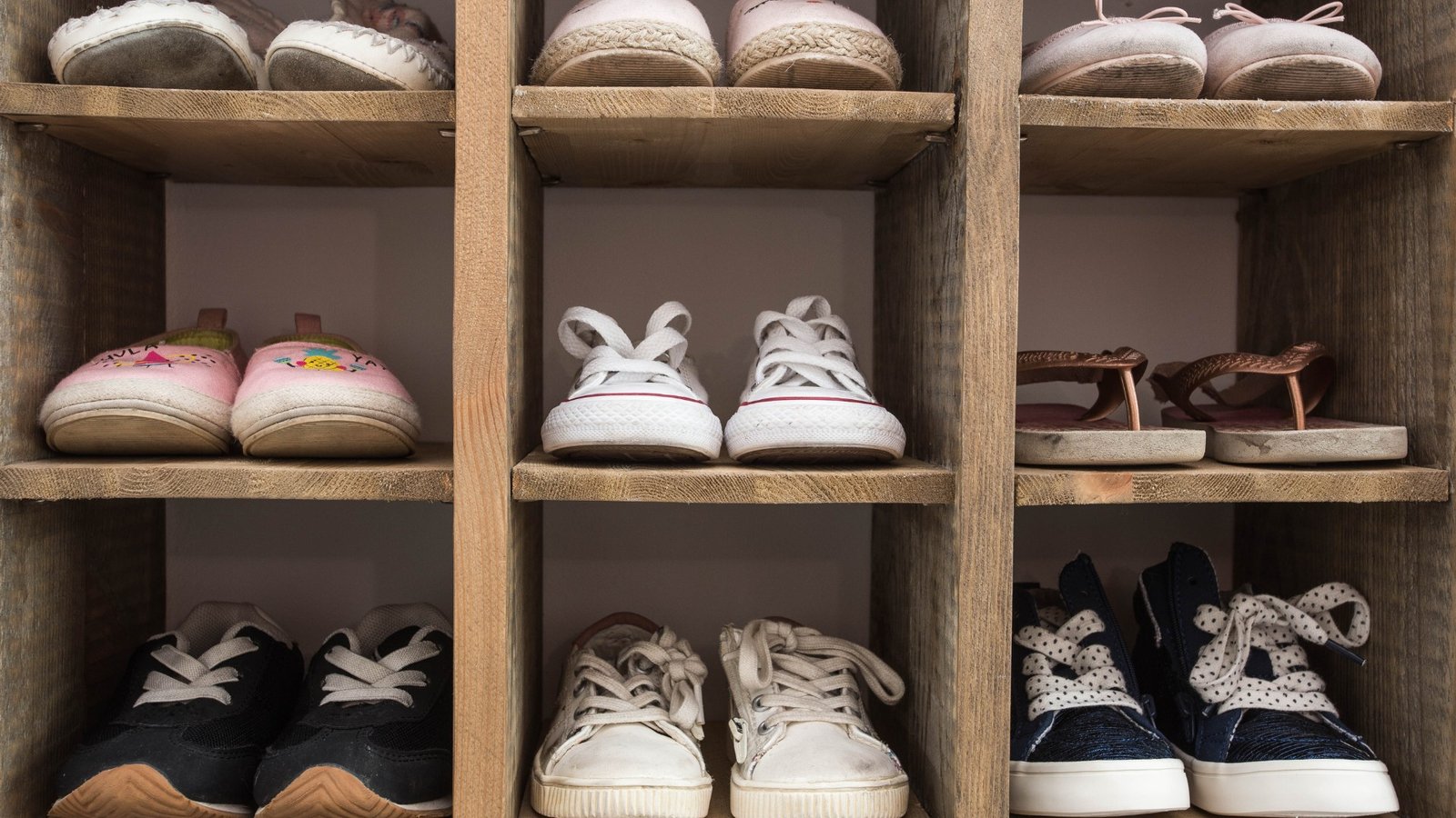 Ecco shoes in the shelf