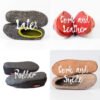 BureBure Women Felted Sheep Wool and Alpaca Slippers with Indian Sari Silk Ribbons - Image 5