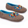 BureBure Women Felted Sheep Wool and Alpaca Slippers with Indian Sari Silk Ribbons - Image 7