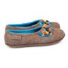 BureBure Women Felted Sheep Wool and Alpaca Slippers with Indian Sari Silk Ribbons - Image 8