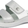 inblu women's double strap, colored, with Velcro fastener, anatomical footbed, from 35 to 41 sliding sandals