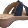 inblu women's slippers with double cross strap and zip slippers with tear-off fastener - Image 3
