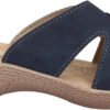 inblu women's slippers with double cross strap and zip slippers with tear-off fastener - Image 4
