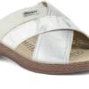 inblu women's crossed straps and floral pattern slippers