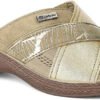 inblu women's crossed straps and floral pattern slippers - Image 5