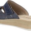 inblu Women's double strap, adjustable with Velcro double strap slippers - Image 2