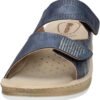 inblu Women's double strap, adjustable with Velcro double strap slippers - Image 5
