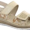 inblu women's adjustable Velcro fastener with rhinestone sandal - Image 4