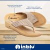 inblu Stylish Fashion Sandal/Slipper for Women | Comfortable | Lightweight | Anti Skid | Casual Office Footwear (LF01_BRNGMG) - Image 10