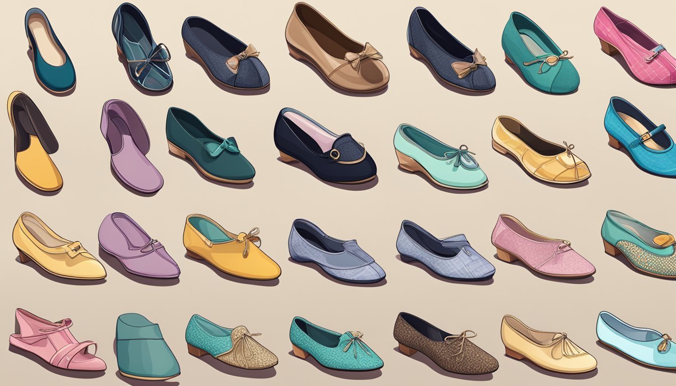 A collection of modern women's slippers in various styles and colors, showcasing innovative design elements and materials