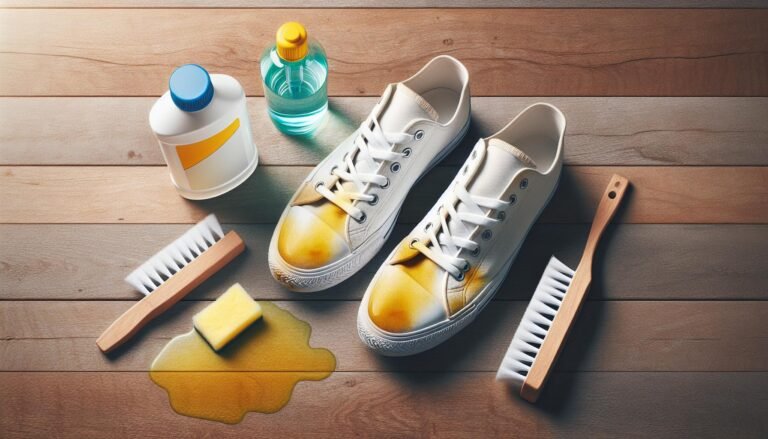 How to Remove Yellow Stains from White Shoes: Tips and Tricks