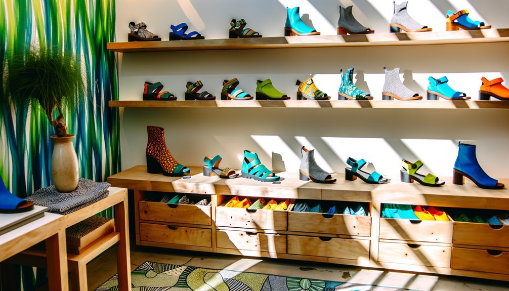 bold vibrant unique footwear