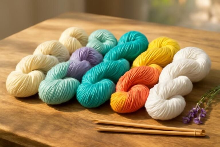 lightweight summer yarns selection