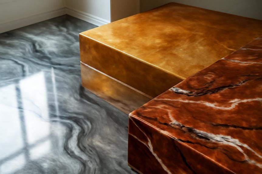 metallic epoxy flooring options