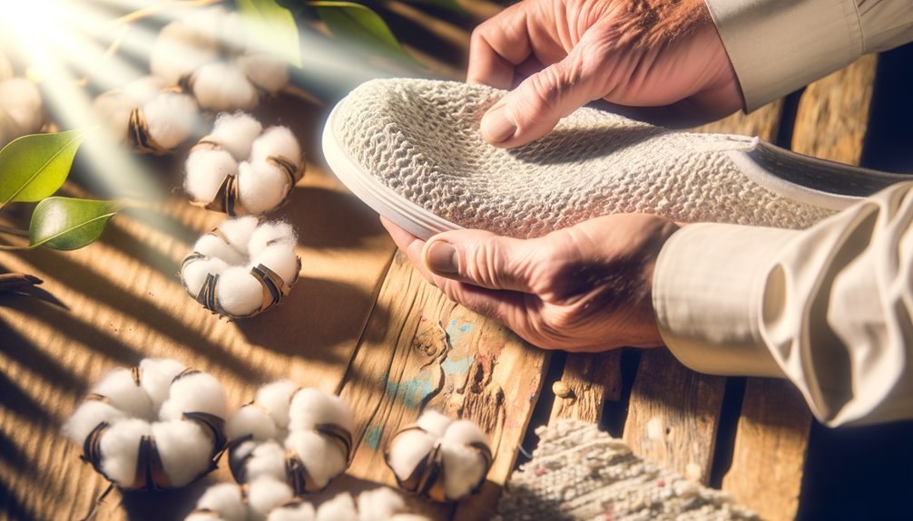 sustainable recycled cotton footwear